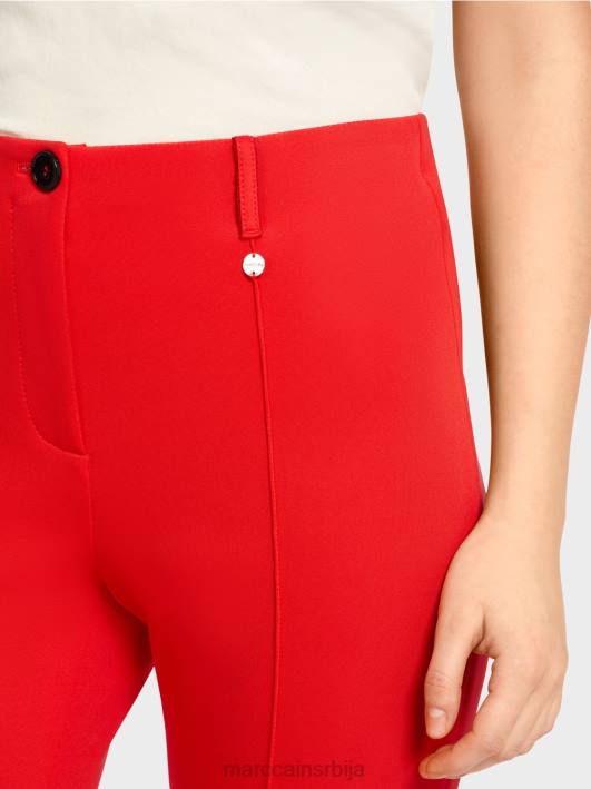 фредерица слим дрес панталоне Marc Cain D688643 ватрено црвено одећу