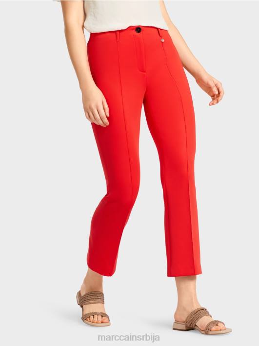 фредерица слим дрес панталоне Marc Cain D688643 ватрено црвено одећу