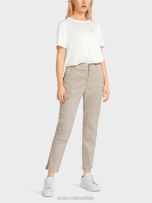 радом "преиспитамо заједно" панталоне Marc Cain D688644 једноставно таупе одећу