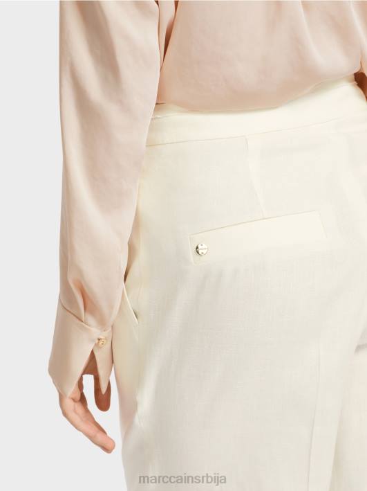 вукари ланене и вискозне панталоне Marc Cain D688645 прљаво бело одећу