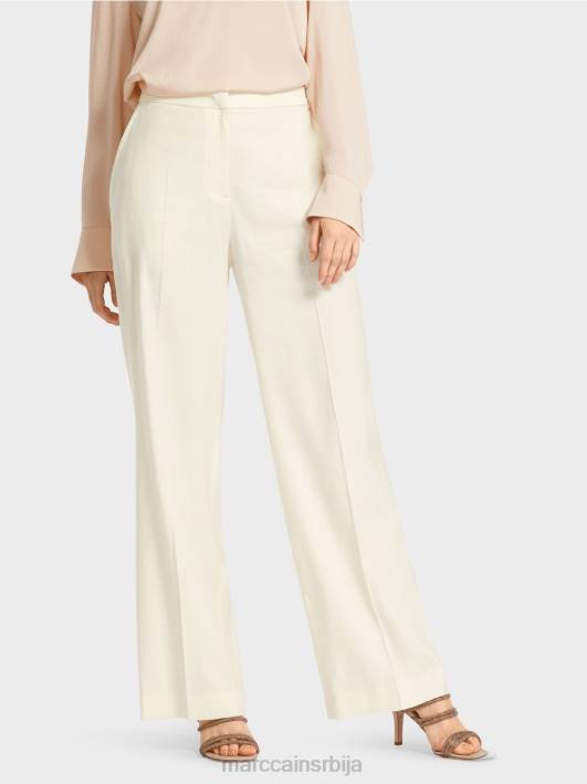 вукари ланене и вискозне панталоне Marc Cain D688645 прљаво бело одећу