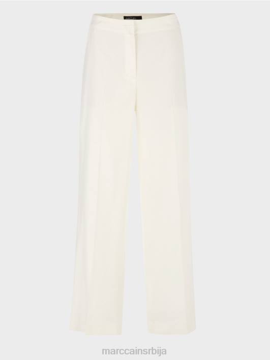 вукари ланене и вискозне панталоне Marc Cain D688645 прљаво бело одећу