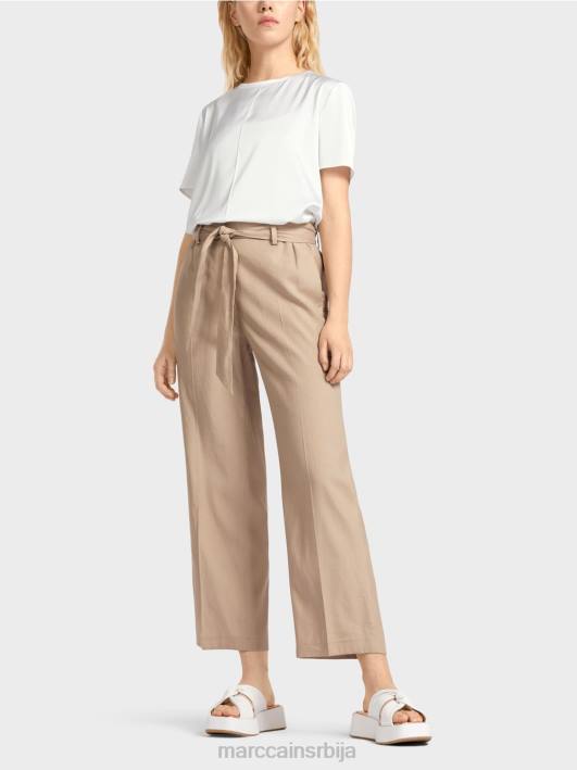 вардха панталоне у папирној врећици Marc Cain D688647 дубок песак одећу