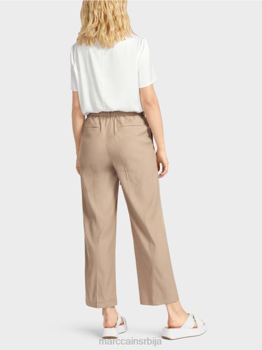 вардха панталоне у папирној врећици Marc Cain D688647 дубок песак одећу