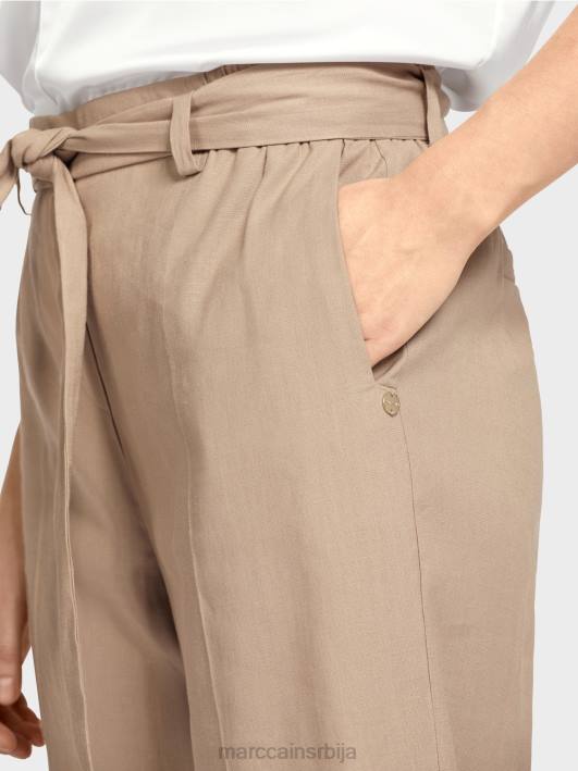вардха панталоне у папирној врећици Marc Cain D688647 дубок песак одећу
