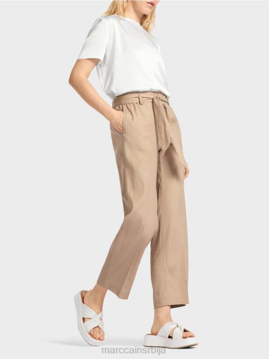 вардха панталоне у папирној врећици Marc Cain D688647 дубок песак одећу