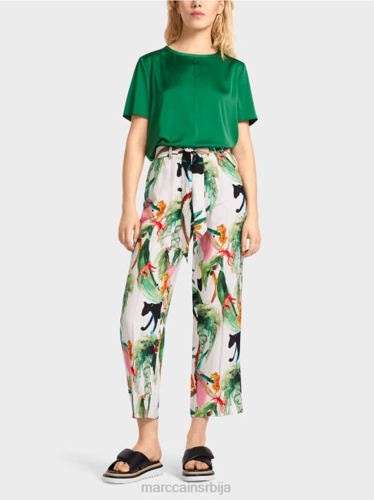 вардха панталоне у папирној врећици Marc Cain D688654 прљаво бело одећу