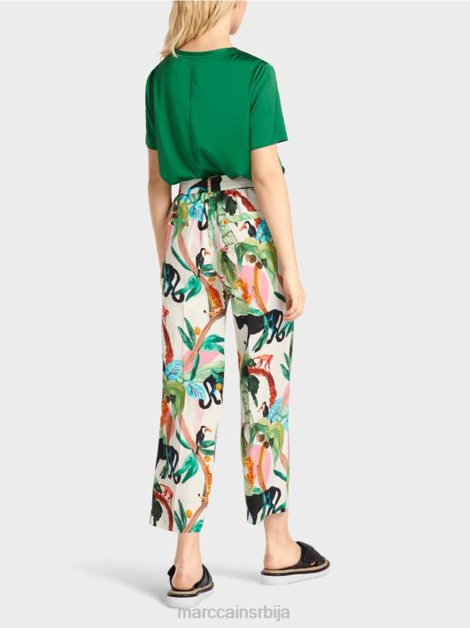 вардха панталоне у папирној врећици Marc Cain D688654 прљаво бело одећу