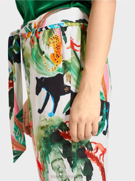 вардха панталоне у папирној врећици Marc Cain D688654 прљаво бело одећу