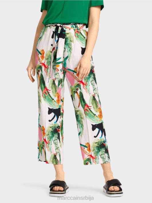 вардха панталоне у папирној врећици Marc Cain D688654 прљаво бело одећу