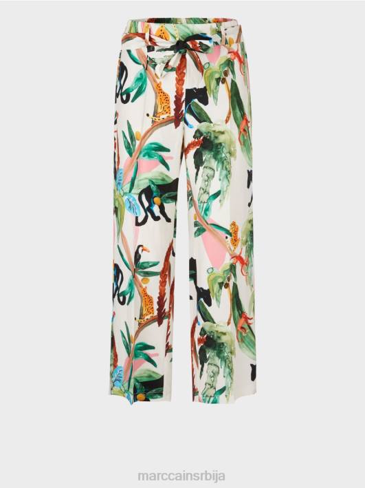 вардха панталоне у папирној врећици Marc Cain D688654 прљаво бело одећу