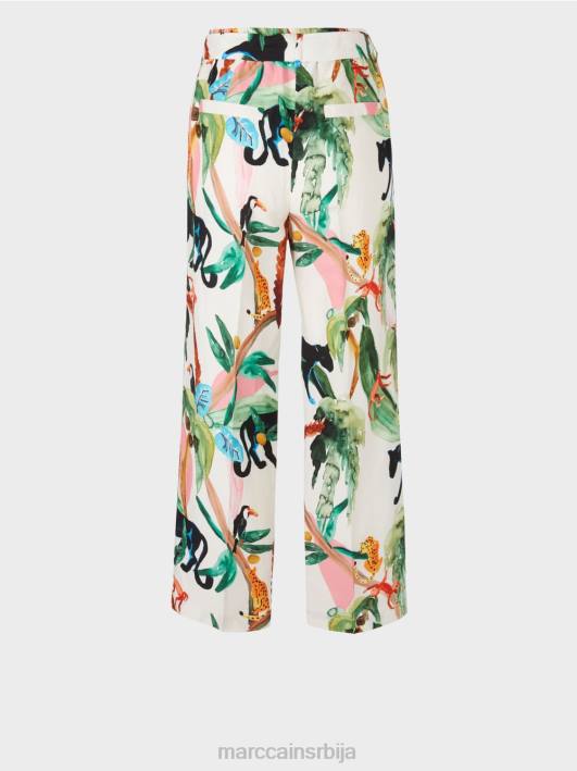 вардха панталоне у папирној врећици Marc Cain D688654 прљаво бело одећу