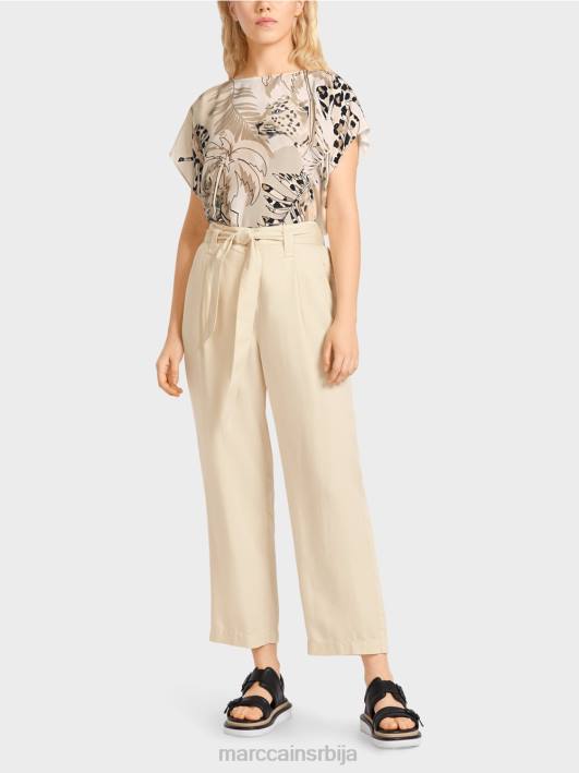 веллери панталоне "преиспитамо заједно". Marc Cain D688657 цреме одећу