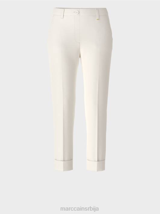 франца панталоне са набором и манжетном Marc Cain D688659 прљаво бело одећу