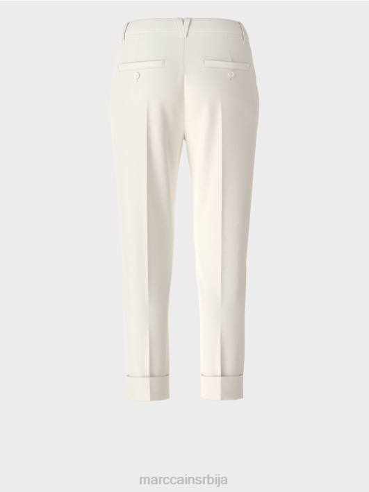 франца панталоне са набором и манжетном Marc Cain D688659 прљаво бело одећу