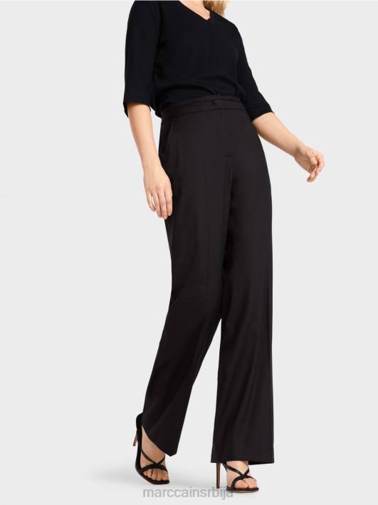 вукари ланене и вискозне панталоне Marc Cain D688662 поноћно плава одећу