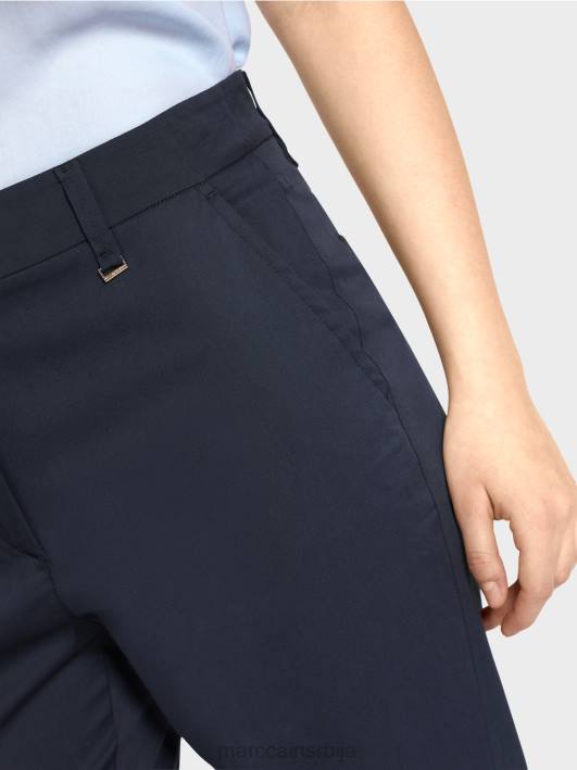 франца панталоне са набором и манжетном Marc Cain D688667 поноћно плава одећу