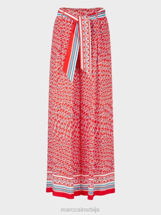 виннипег панталоне широких ногавица Marc Cain D688669 ватрено црвено одећу