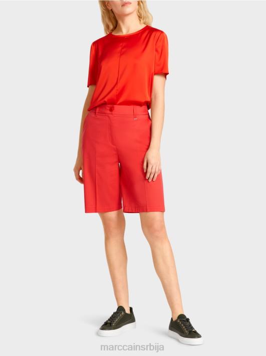 финике шортс у женственом кроју Marc Cain D688670 ватрено црвено одећу