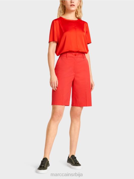 финике шортс у женственом кроју Marc Cain D688670 ватрено црвено одећу