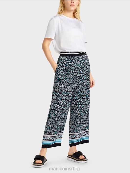 виттен панталоне у дизајну седамдесетих Marc Cain D688674 црн одећу