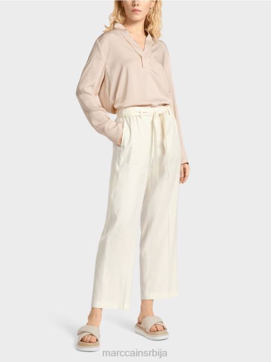 вардха панталоне у папирној врећици Marc Cain D688676 прљаво бело одећу