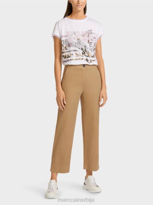 цасуал панталоне Marc Cain D688683 светло глине браон одећу