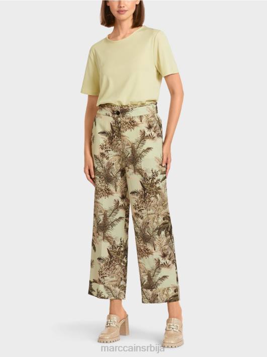 панталоне са цветним принтом Marc Cain D688686 меки дах одећу