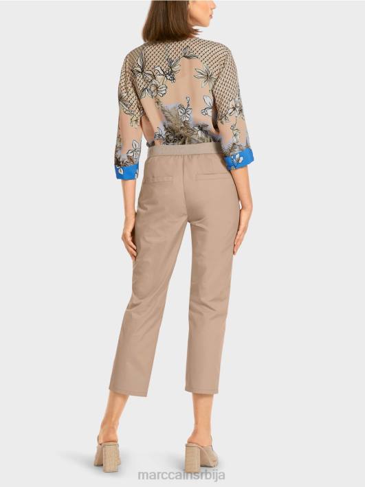 панталоне са еластичним појасом Marc Cain D688687 софт таупе одећу