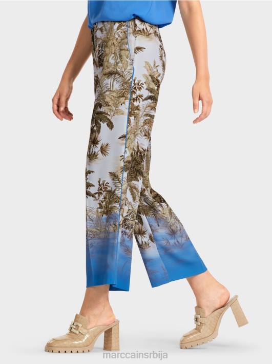 панталоне са дизајном длана Marc Cain D688693 светло пудер плаве боје одећу
