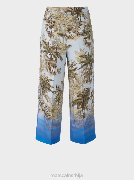 панталоне са дизајном длана Marc Cain D688693 светло пудер плаве боје одећу