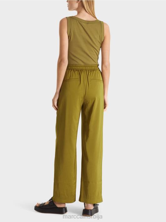лабаве панталоне са јоггер појасом Marc Cain D688695 жута олив одећу