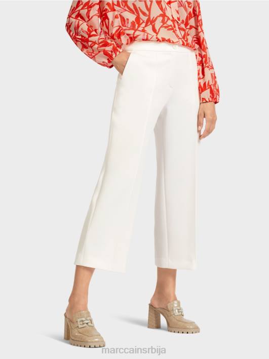 панталоне са ушивеним набором Marc Cain D688699 прљаво бело одећу