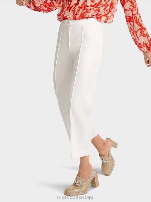 панталоне са ушивеним набором Marc Cain D688699 прљаво бело одећу