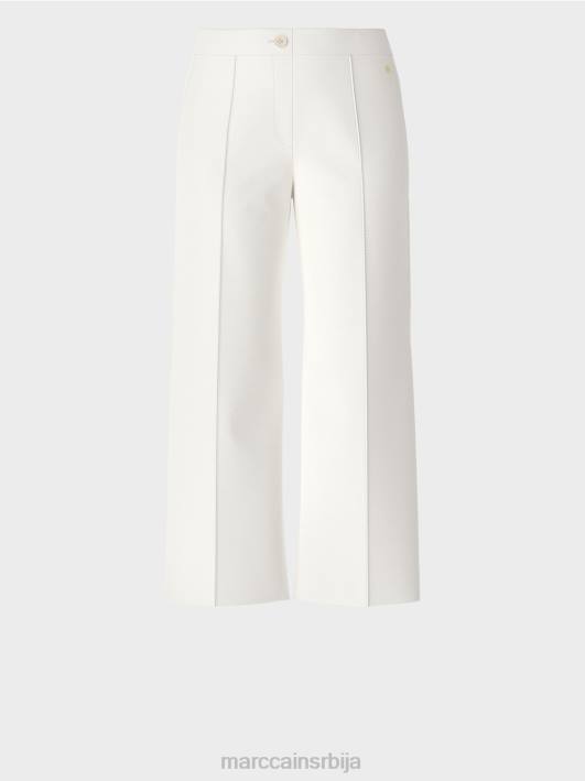 панталоне са ушивеним набором Marc Cain D688699 прљаво бело одећу