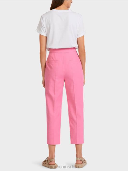 панталоне у ланеном изгледу Marc Cain D688700 светло розе одећу