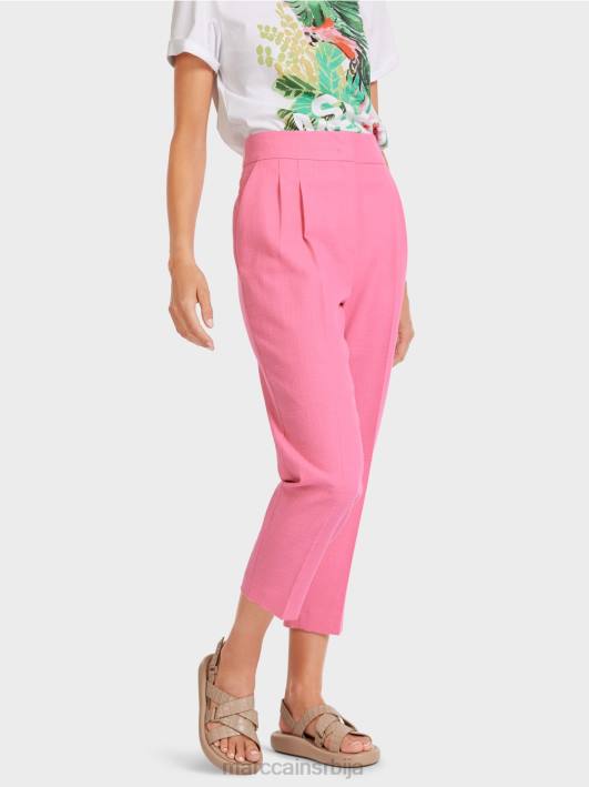 панталоне у ланеном изгледу Marc Cain D688700 светло розе одећу