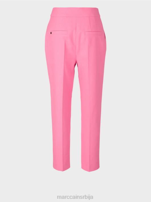 панталоне у ланеном изгледу Marc Cain D688700 светло розе одећу