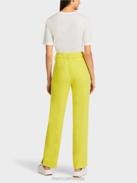 елегантне лабаве панталоне Marc Cain D688716 зелени сумпор одећу