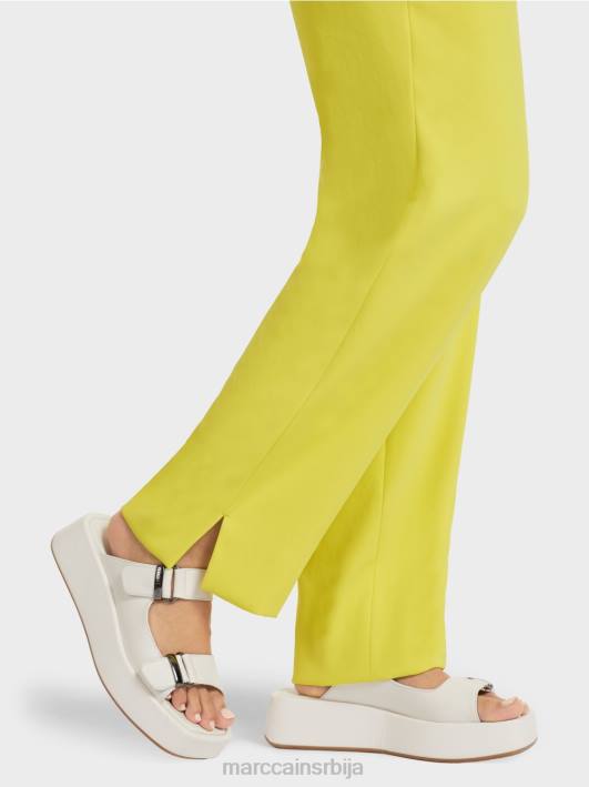 елегантне лабаве панталоне Marc Cain D688716 зелени сумпор одећу