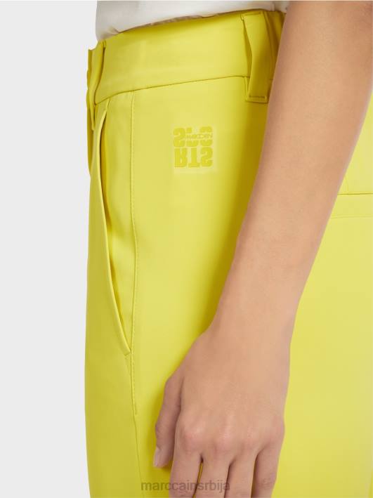 елегантне лабаве панталоне Marc Cain D688716 зелени сумпор одећу