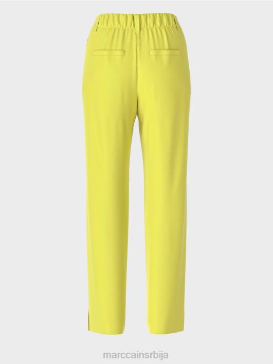 елегантне лабаве панталоне Marc Cain D688716 зелени сумпор одећу