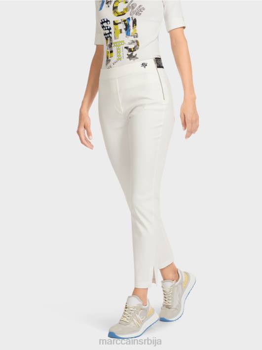 панталоне широких ногавица „промислимо заједно“. Marc Cain D688717 прљаво бело одећу