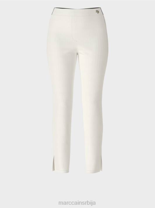 панталоне широких ногавица „промислимо заједно“. Marc Cain D688717 прљаво бело одећу