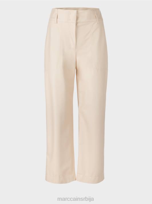 панталоне од вештачке напе Marc Cain D688722 цреме одећу
