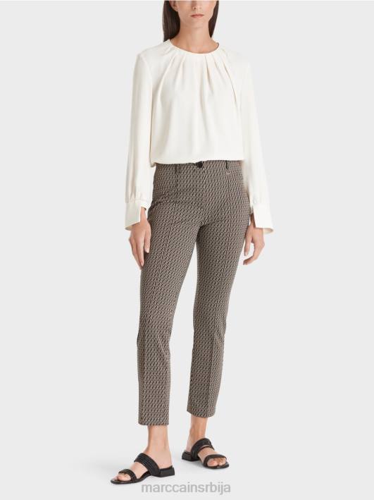 сиднејске панталоне са графичким узорком Marc Cain D688725 црн одећу