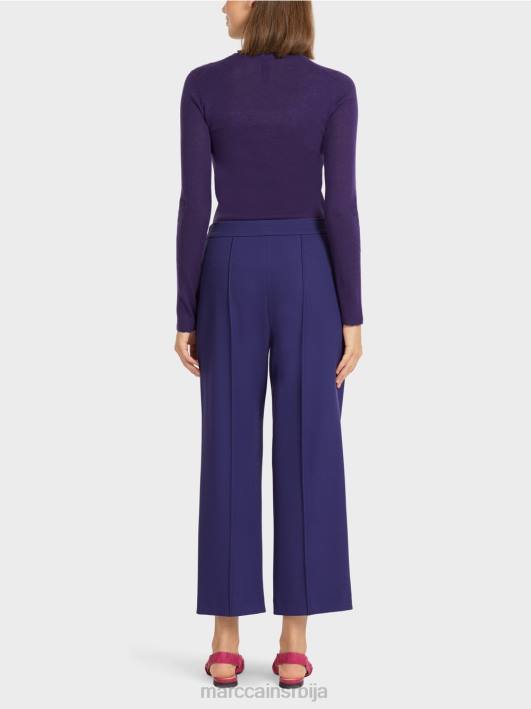 панталоне са широким ногавицама Marc Cain D688731 краљевски пурпур одећу