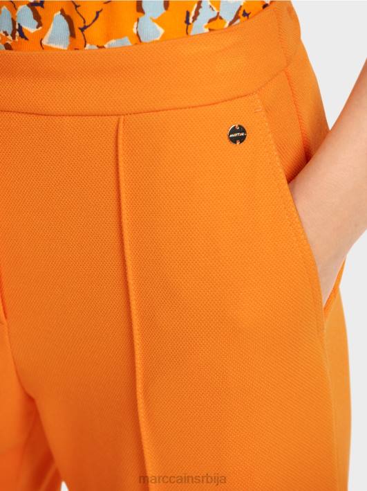 панталоне са широким ногавицама Marc Cain D688732 јасно наранџаста одећу