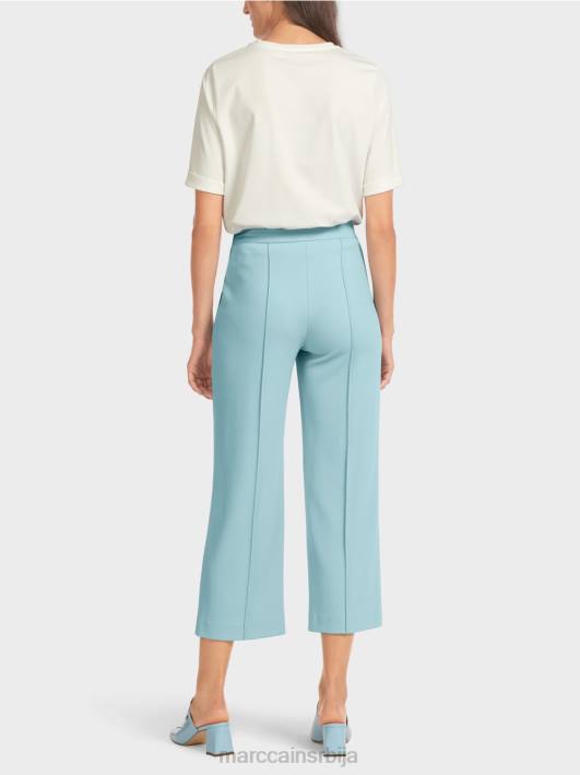 панталоне са широким ногавицама Marc Cain D688733 атмосферско плаво одећу