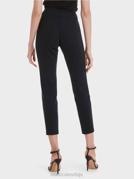 панталоне од растезљивог дреса Marc Cain D688737 поноћно плава одећу